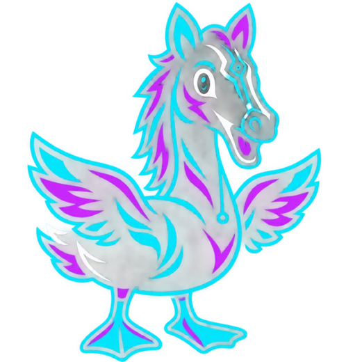Duck Horse mascot
